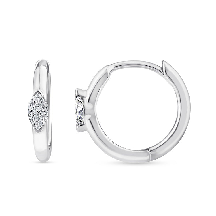 0.12ct Lab Grown Diamond Earrings in 9K White Gold