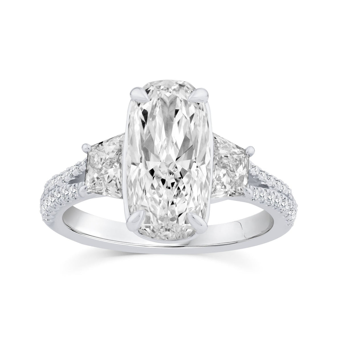 4.00ct Lab Grown Diamond Northern Ray Ring in Platinum