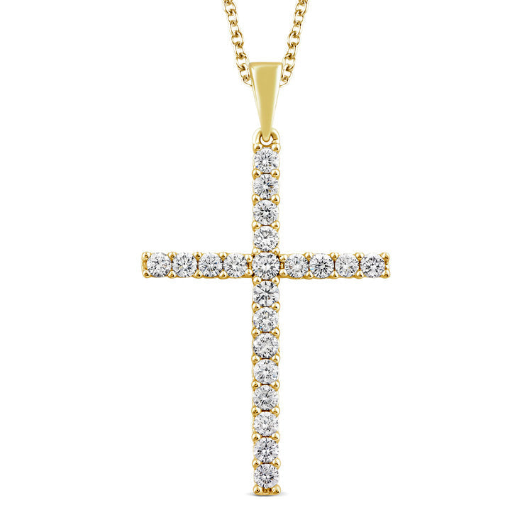 0.50ct Lab Grown Diamond Necklace in 9K Yellow Gold