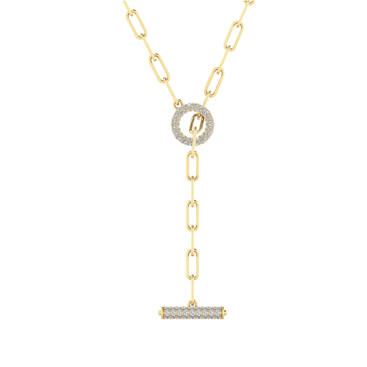 22K Gold Vermeil 0.90ct Lab Grown Diamond Necklace 45cm