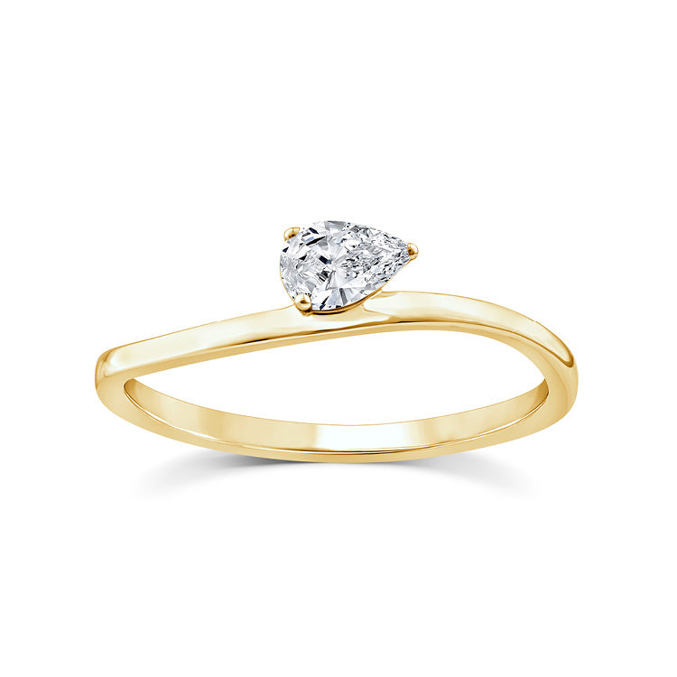 0.20ct Lab Grown Diamond Ring in 9K Yellow Gold