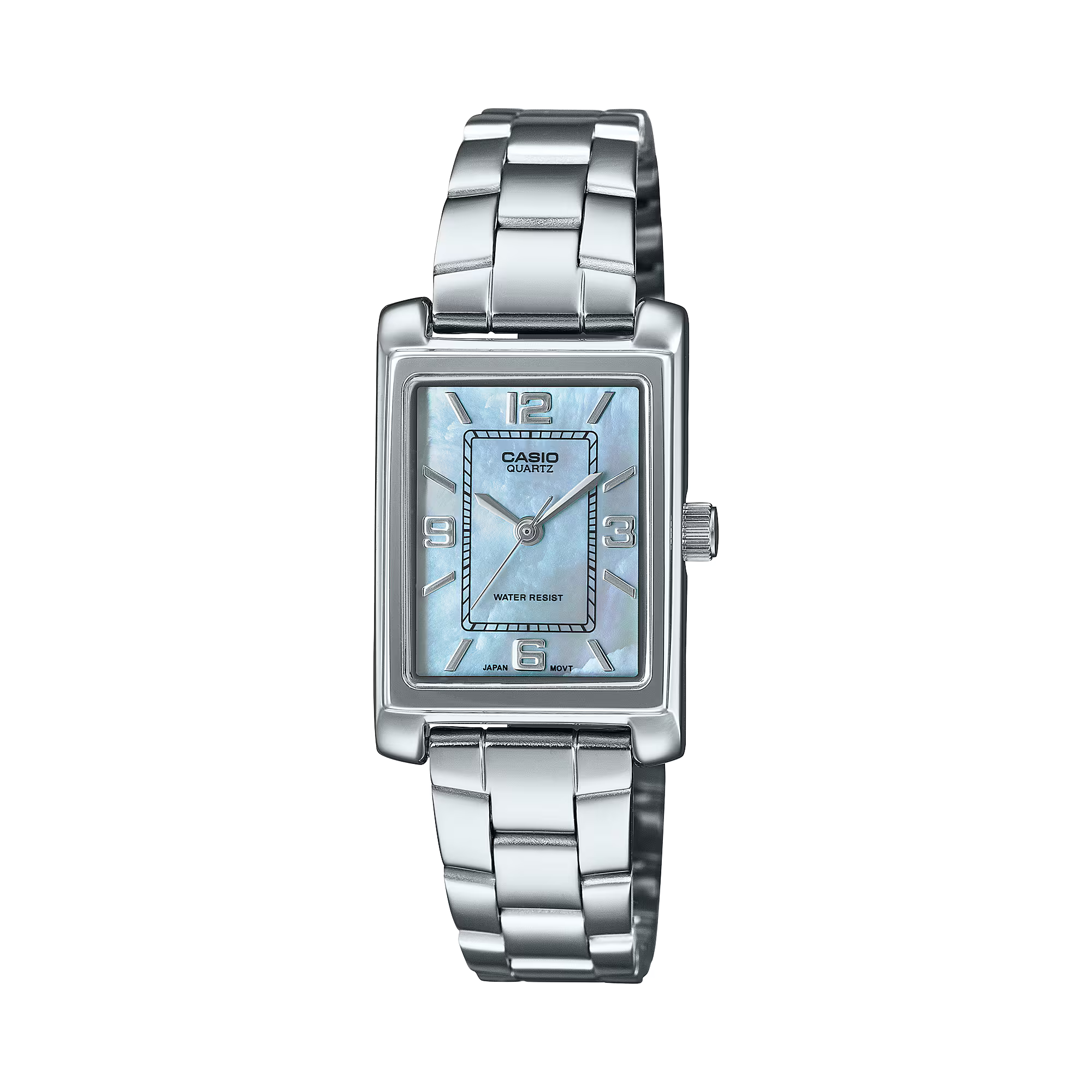 Casio Standard Ana Tunneau Stainless Steel Blue Pearl Dial Watch LTP1234DS-2A