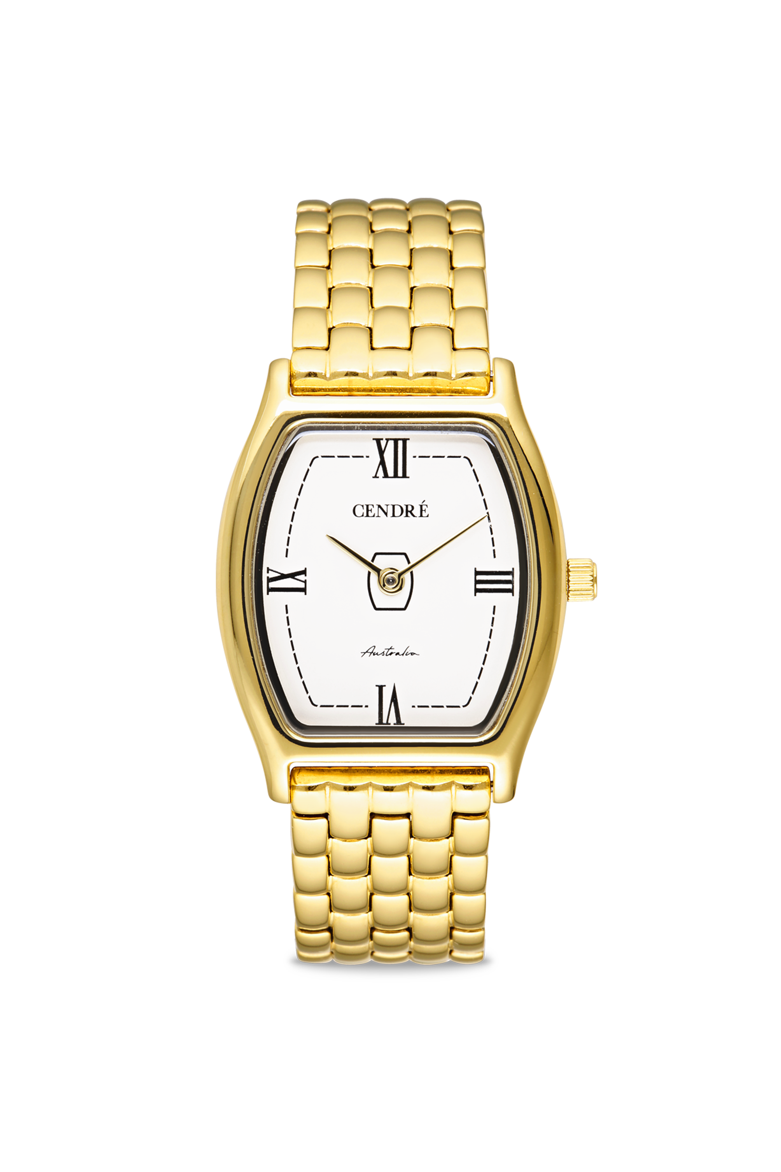 Cendré London White Dial 18K Gold Women's Watch — front