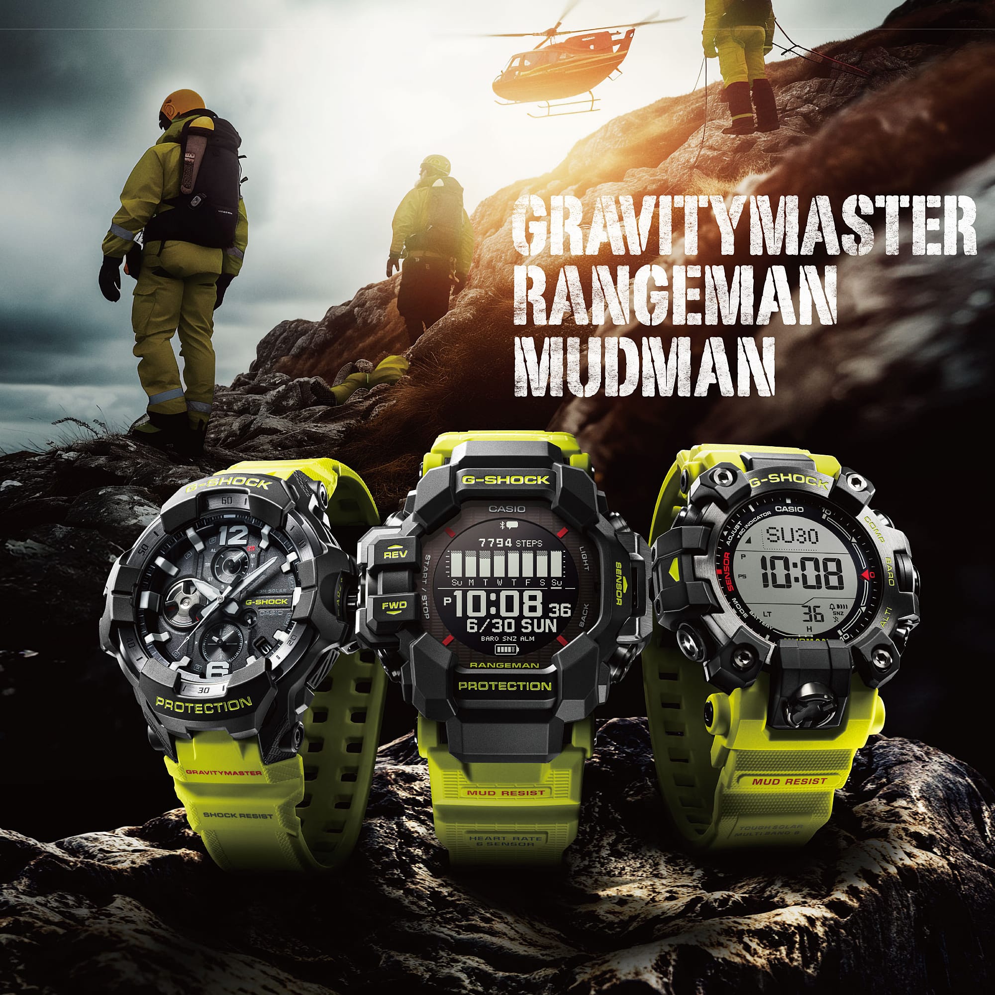G-Shock Gravitymaster Yellow Resin Watch GRB300RY-1A9