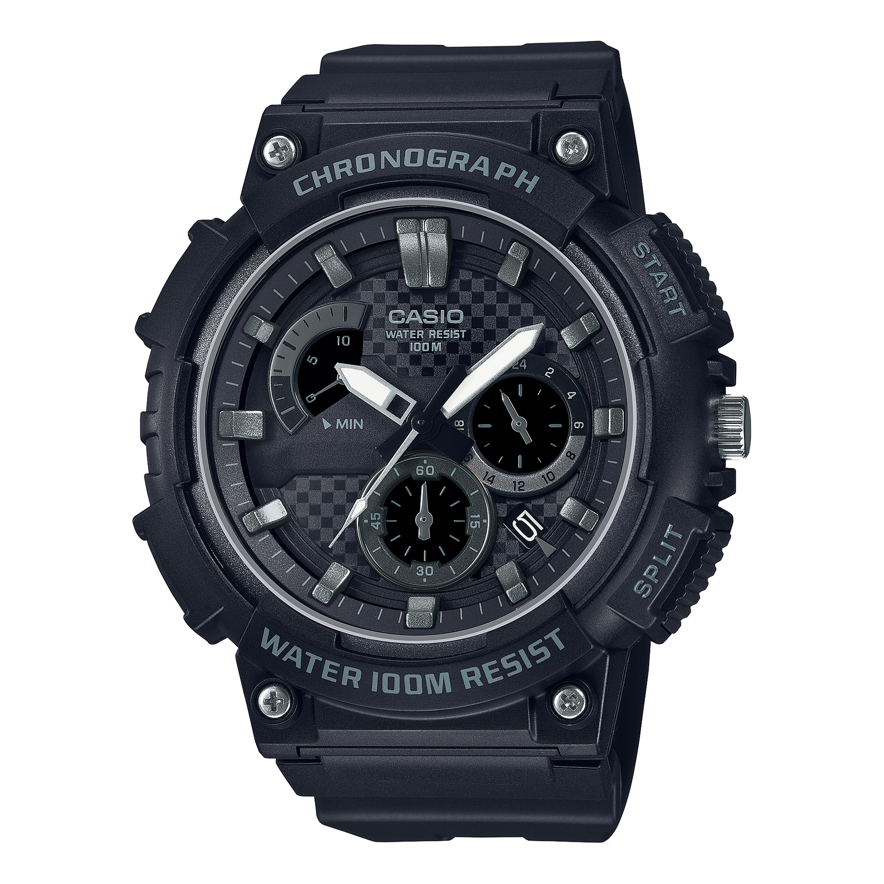 Casio Black Resin Band Watch MCW200H-1A2