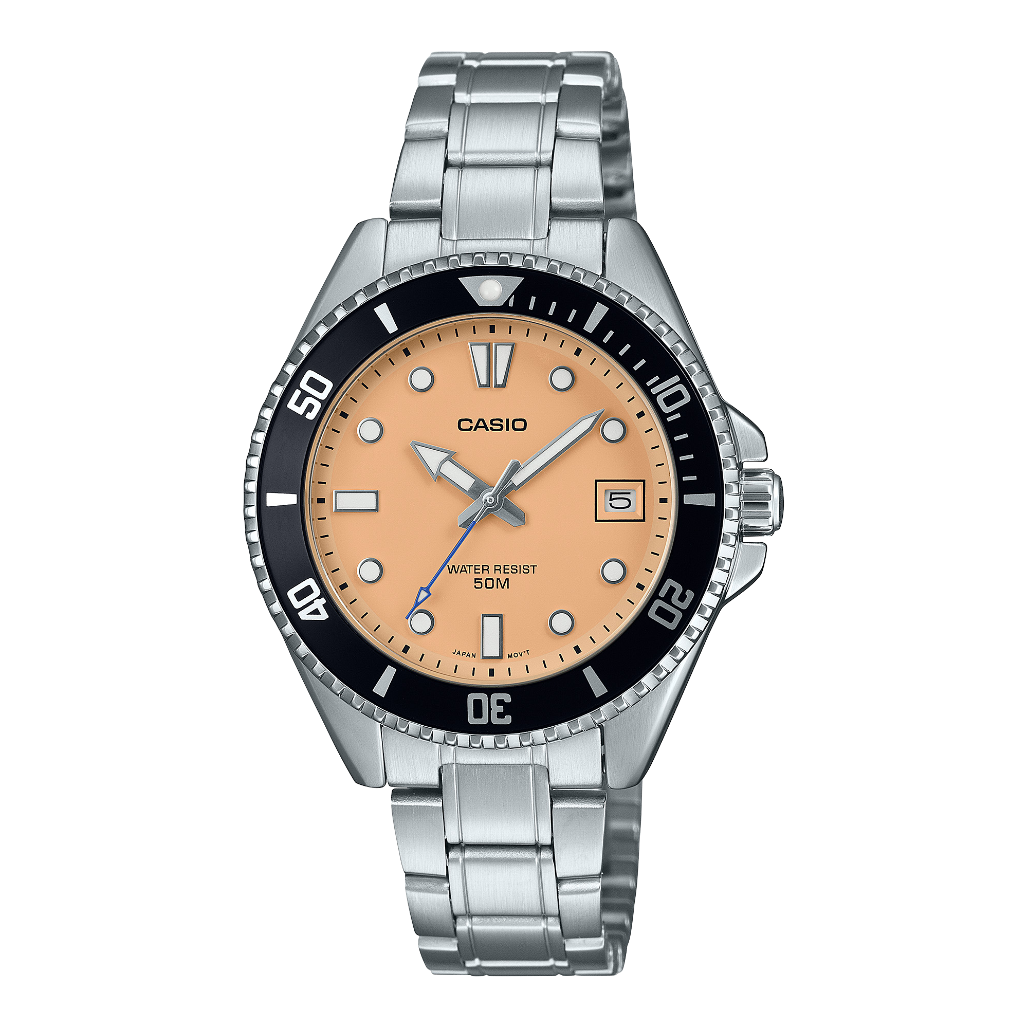 Casio Standard Analogue Diver Stainless Steel Watch MDV10D-4A2