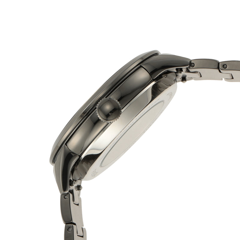 Fossil Townsman 机械黑色表盘和烟熏不锈钢表带 ME3172