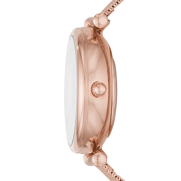 Fossil Carlie Rose Gold-Tone Stainless Steel Automatic Watch ME3175
