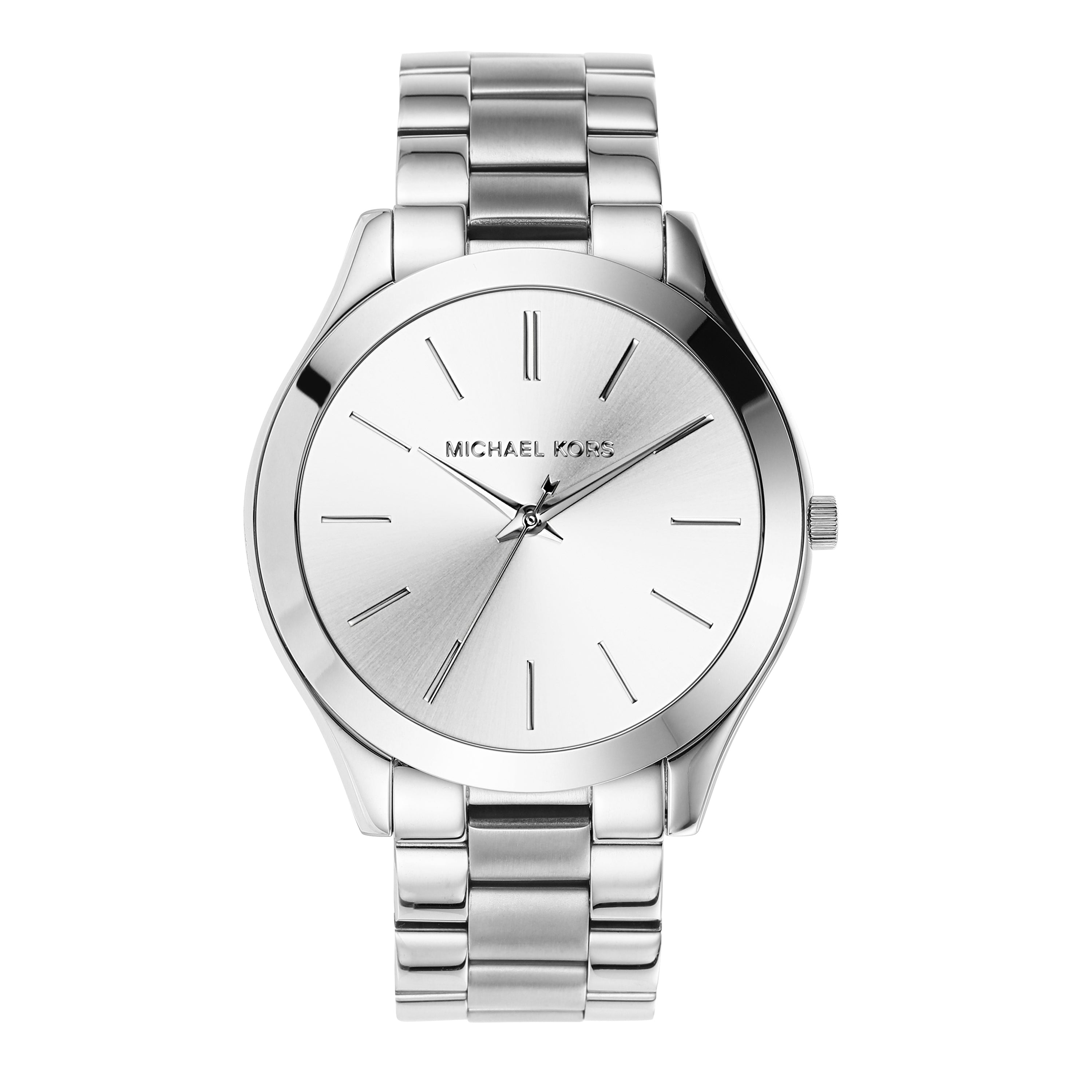 Michael Kors Slim Runway Silver Dial Stainless Steel Watch MK3178