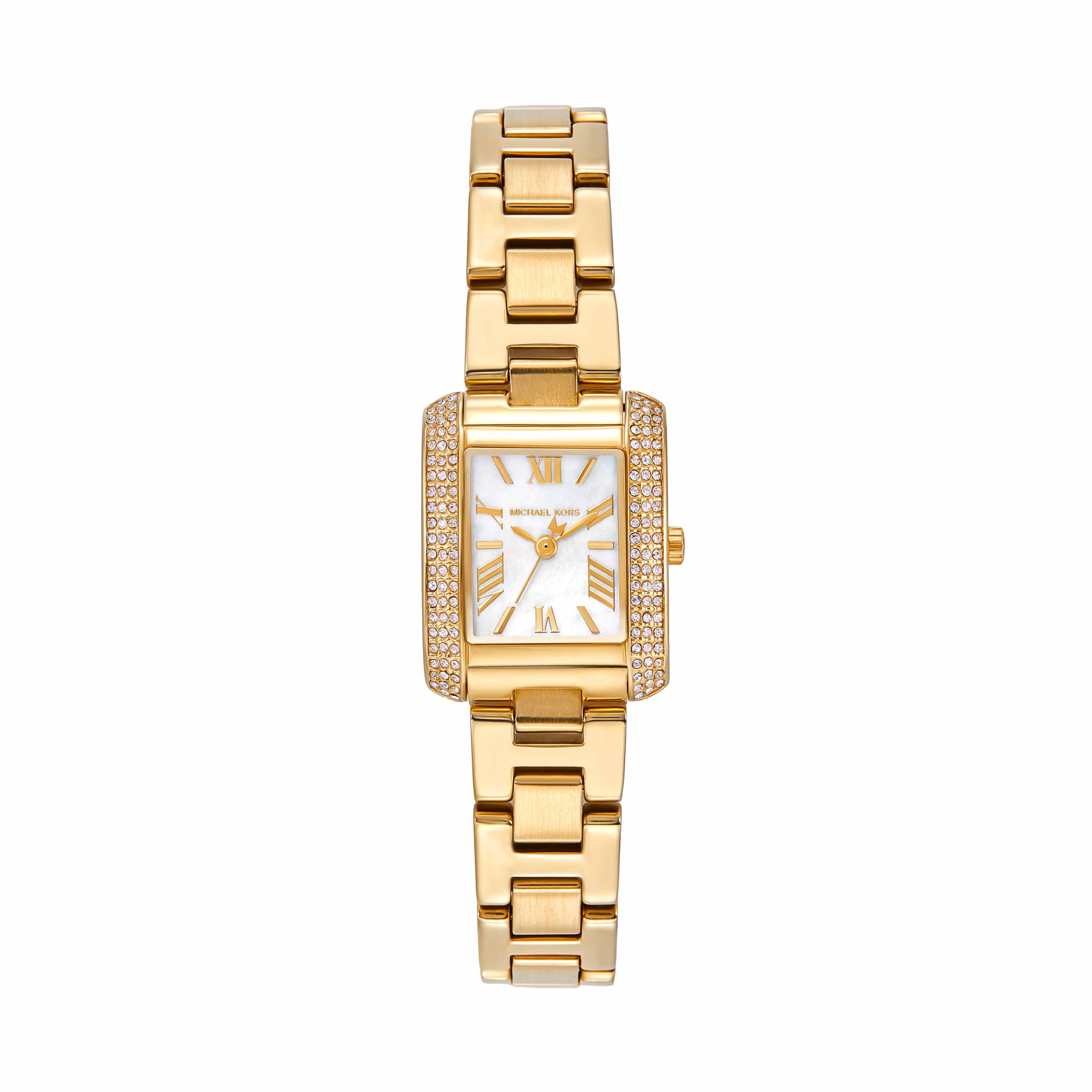 Michael Kors Emery White Dial Gold Stainless Steel Watch MK4867