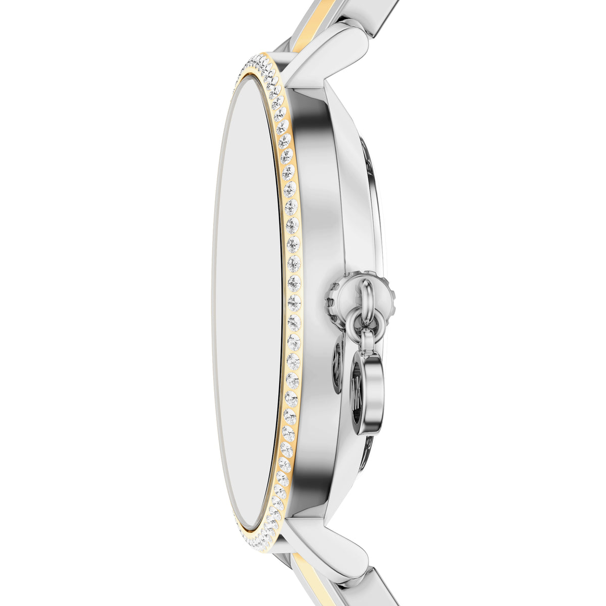 Michael Kors Mini Pyper Pave Two Tone Stainless Steel Watch MK7574