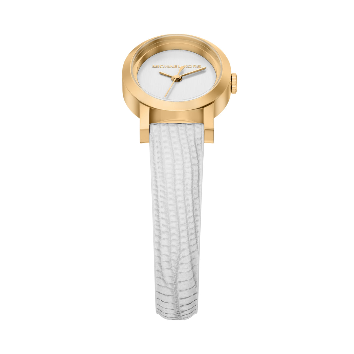 Michael Kors Petite Maude White Leather Watch MK7586