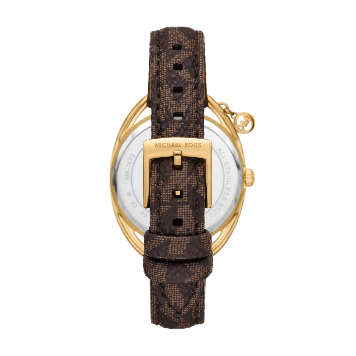 Michael Kors Leia Brown Leather MK7679 caseback