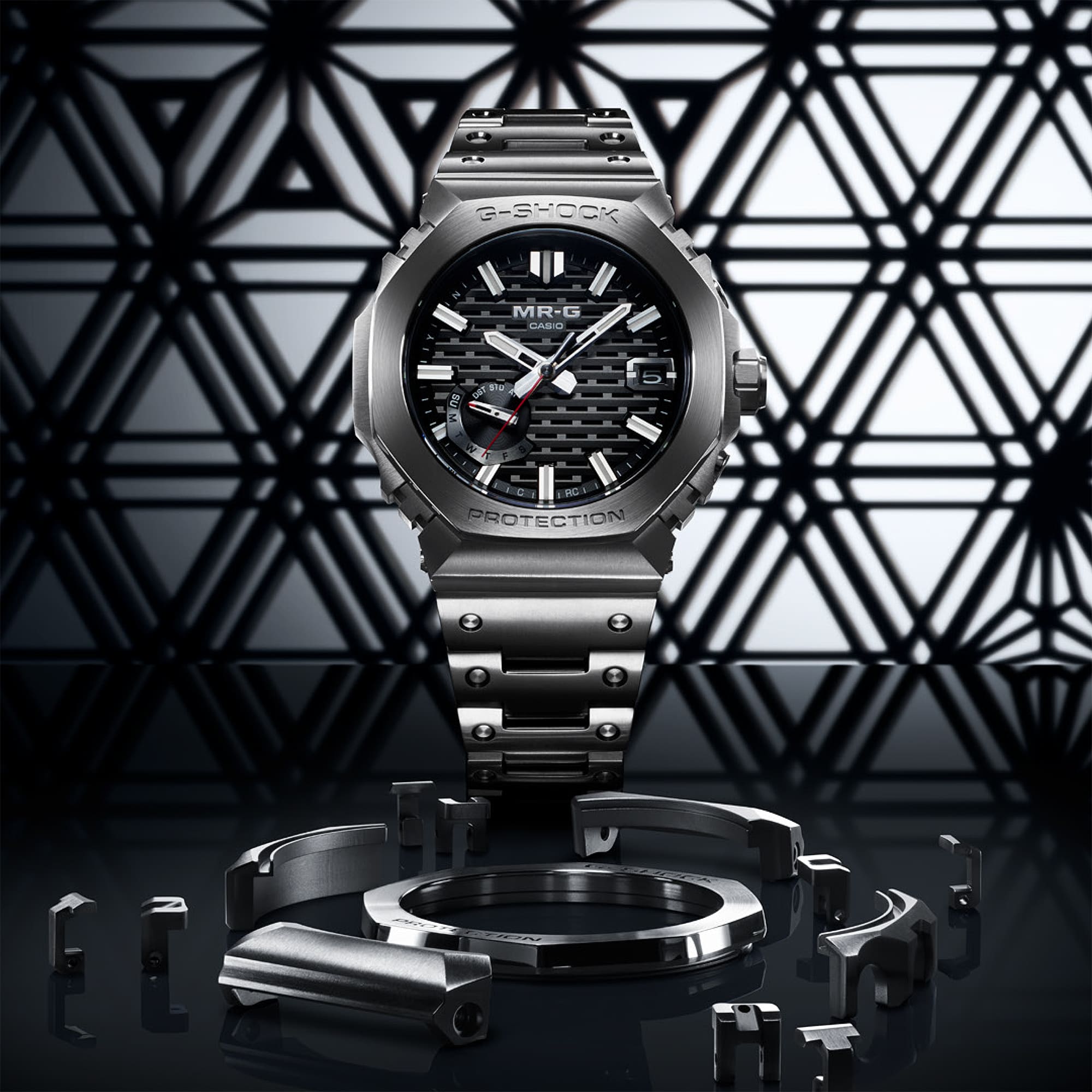 G-Shock MR-G Black Dial Stainless Steel Watch MRGB2100R-2A