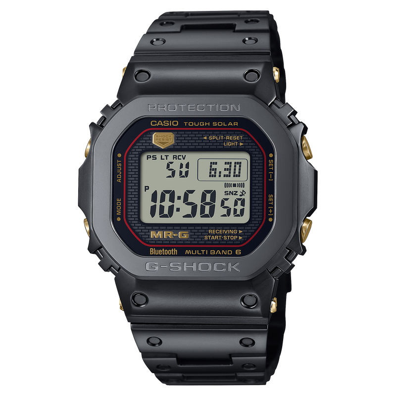 G-Shock MR-G Solar Black Dial Titanium Band Watch MRGB5000B-1D