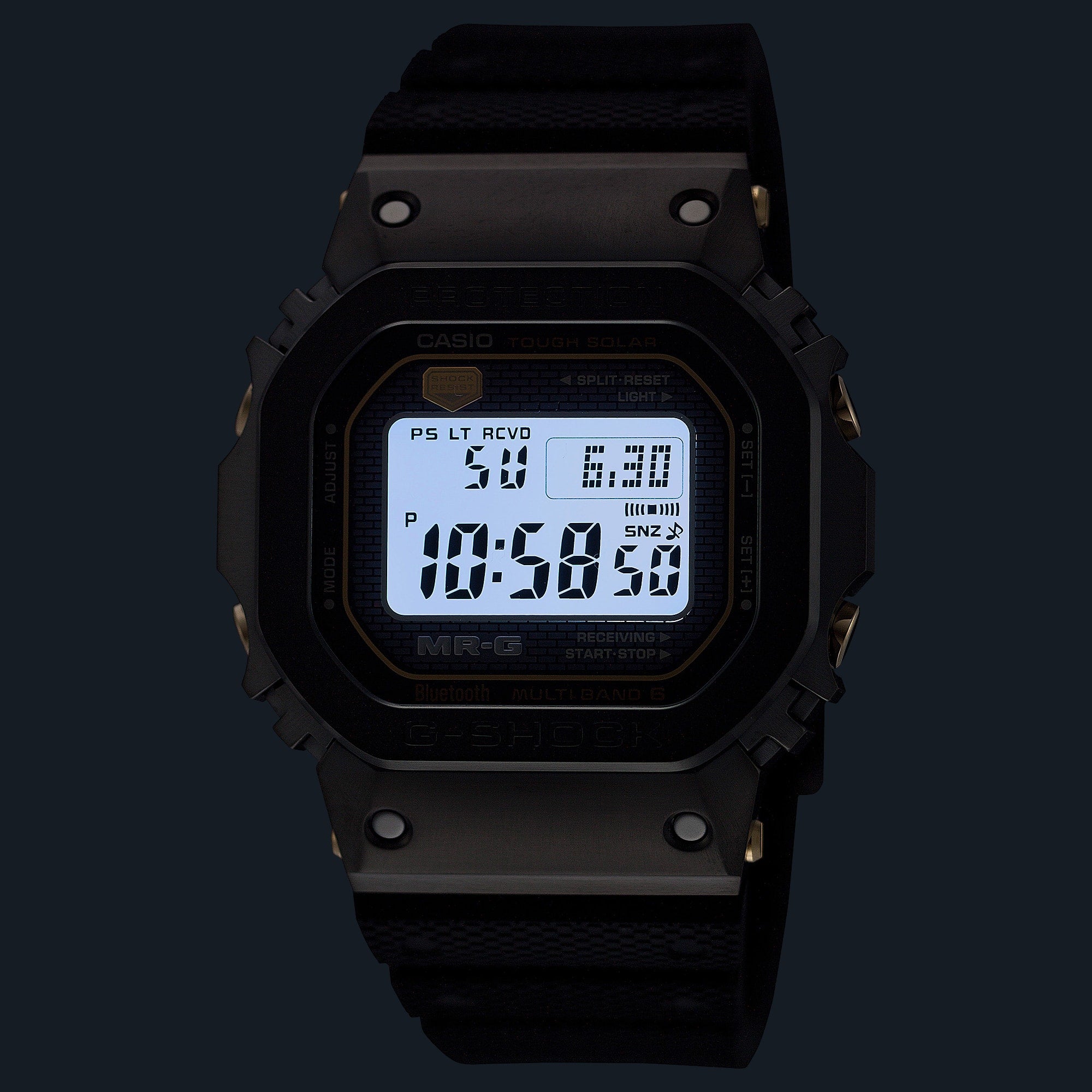 G-Shock MR-G Black Dial Black Resin Band Watch MRGB5000R-1D