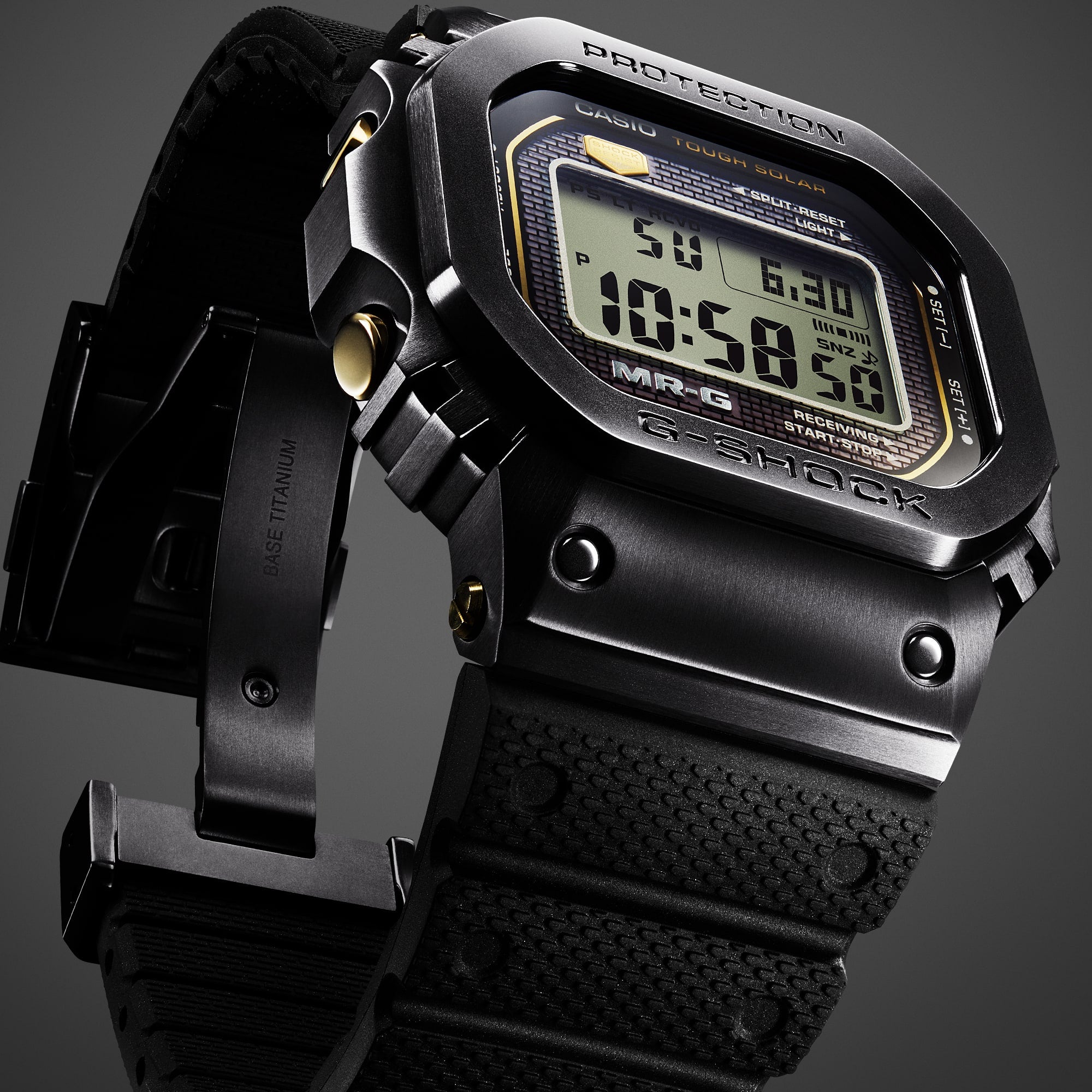 G-Shock MR-G Black Dial Black Resin Band Watch MRGB5000R-1D