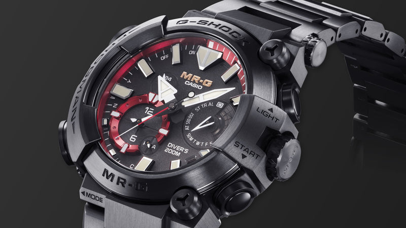 G-Shock MR-G Frogman 黑色钛金属腕表 MRG-BF1000B-1A