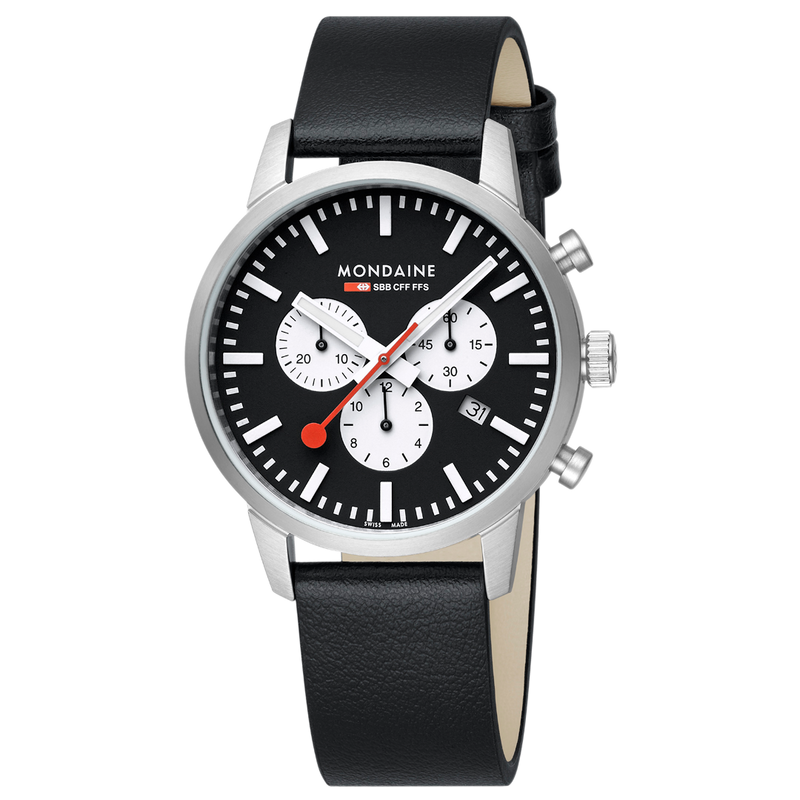 Mondaine Neo Chronograph Super-luminova® Vegan Leather, 41 Mm MSD.41420.LBV