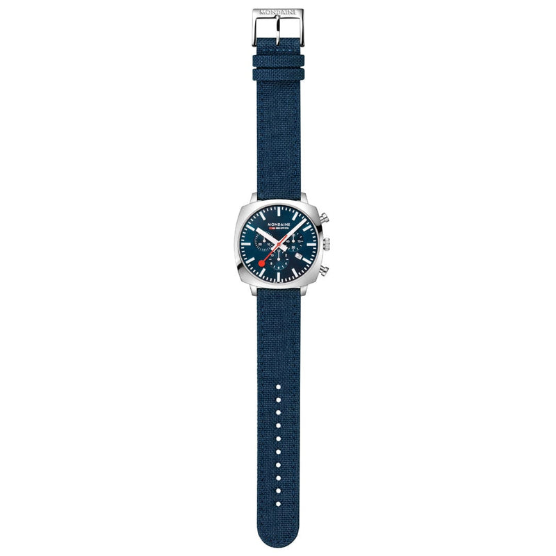 Mondaine Cushion Ocean Blue Watch MSL.41440.LD.SET