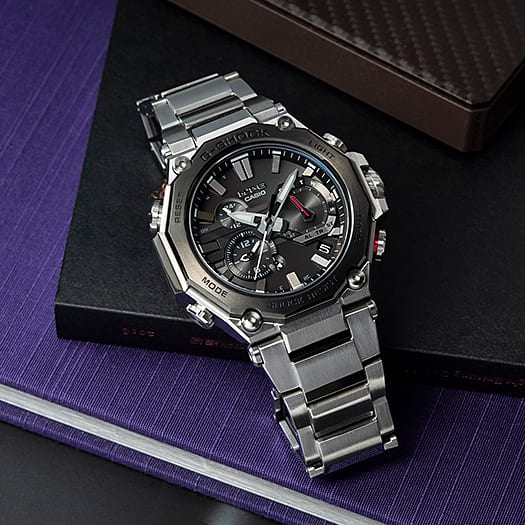 G-Shock MT-G Solar Black Dial Stainless Steel Watch MTGB2000D-1A