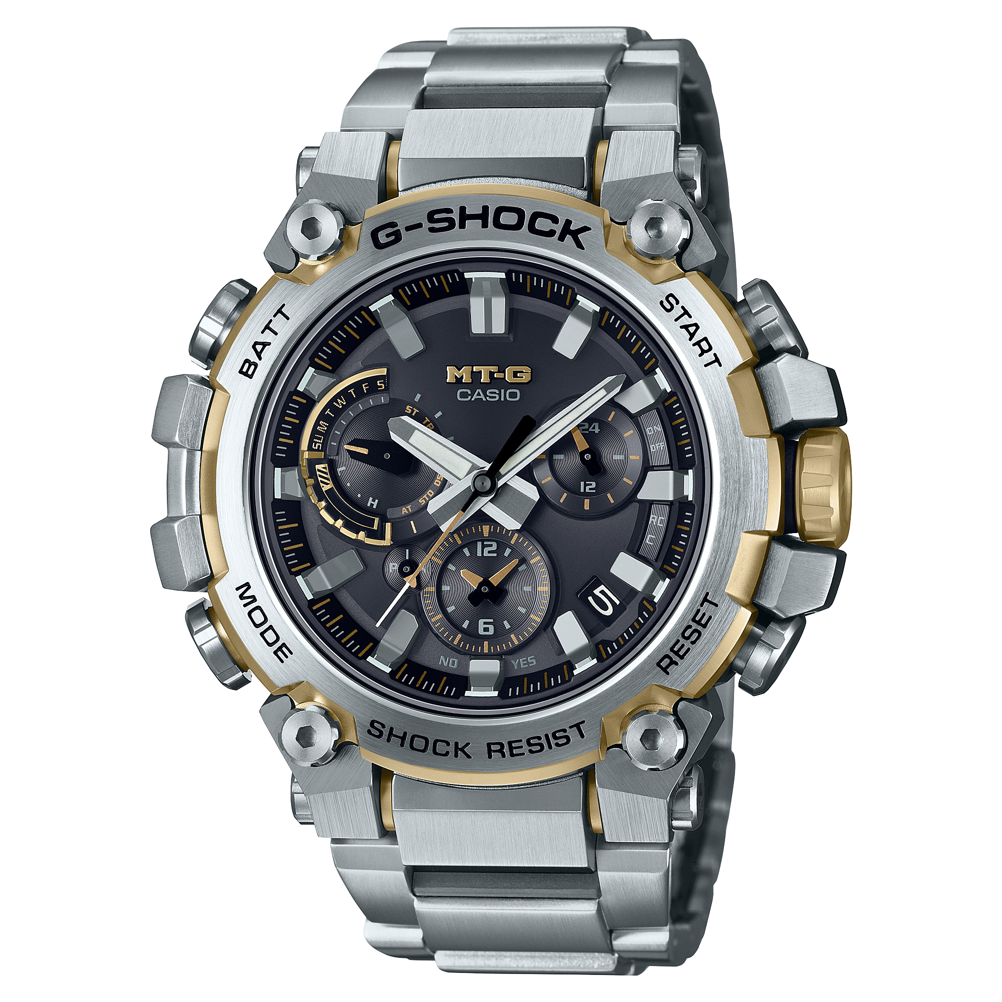 Ultimate G-Shock MTG Ana Silver Stainless Steel Timepiece MTGB3000D-1A9