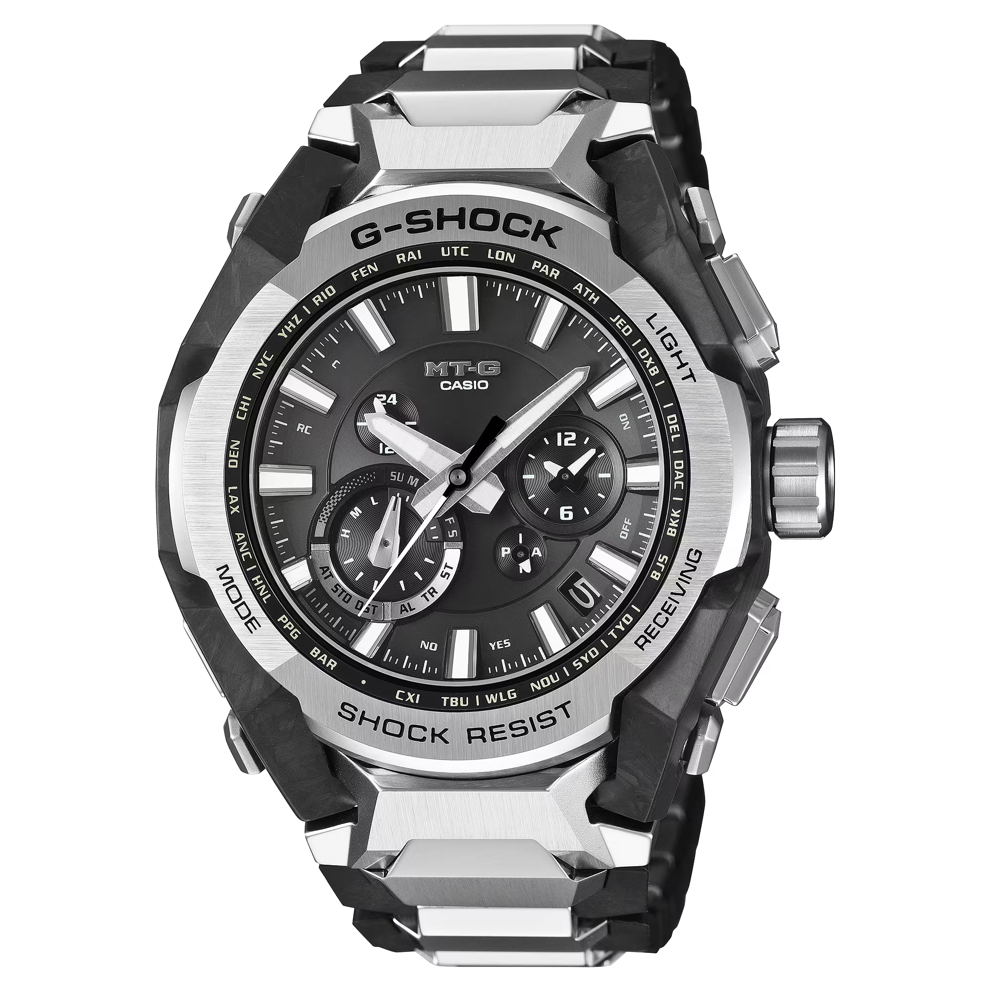 G-Shock MTG Ana Carbon Black Dial Hybrid Bluetooth® Connectivity MTGB4000D-1A