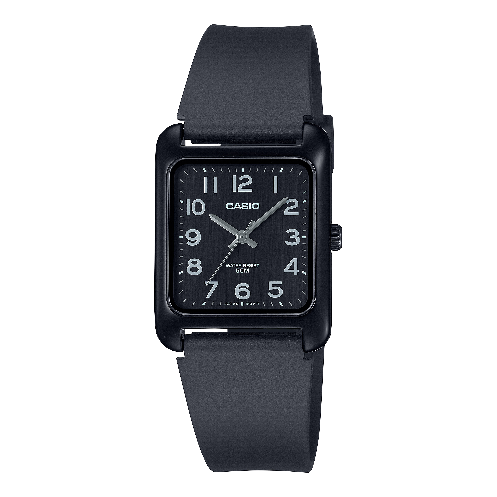 Casio Standard Analogue Black Resin Band Watch MTPB175-1B