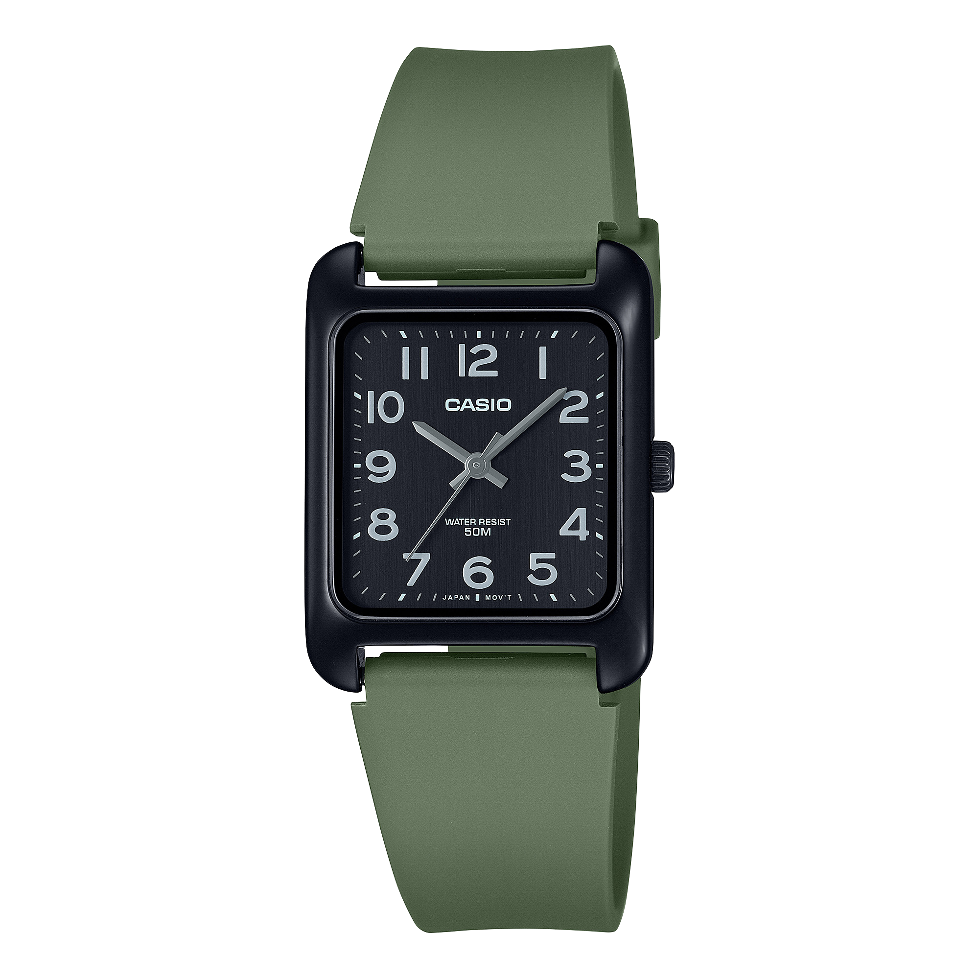 Casio Standard Analogue Black Resin Band Watch MTPB175-3B