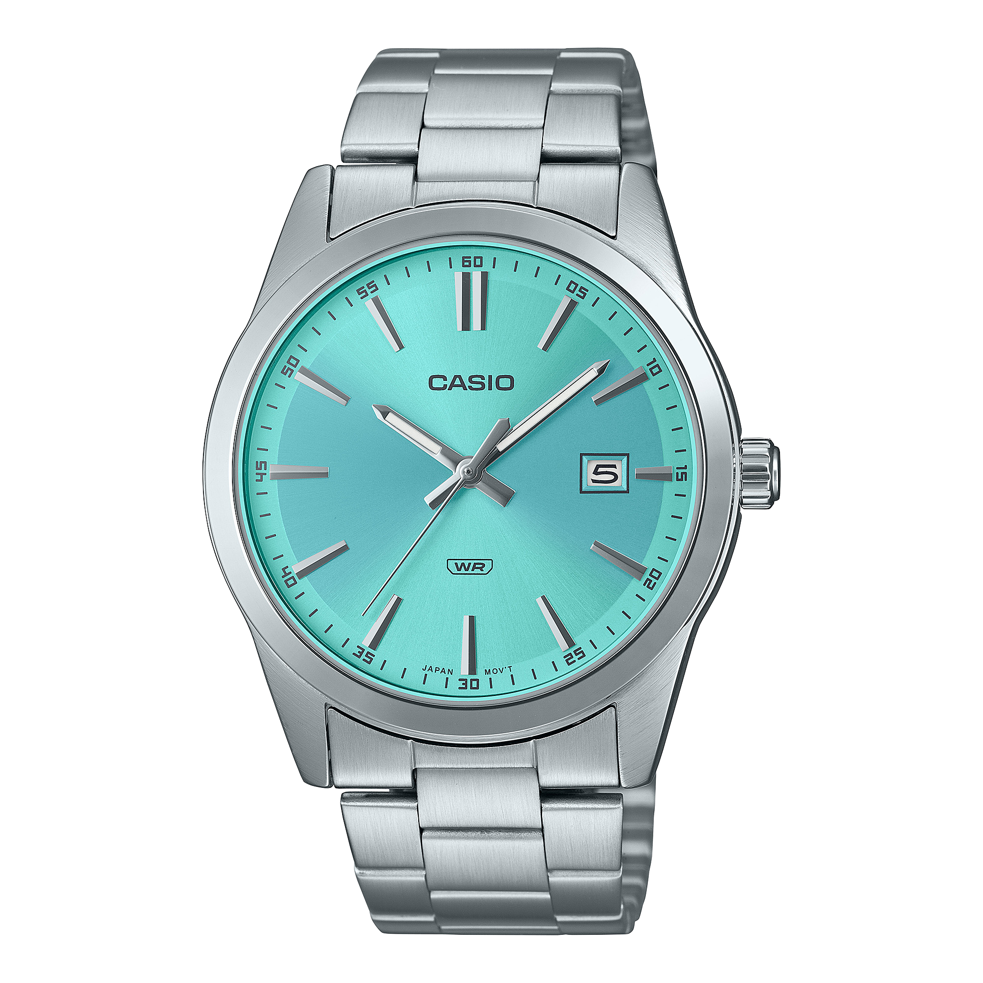 Casio Standard Silver Stainless Steel Blue Dial Watch MTPVD03D-2A3