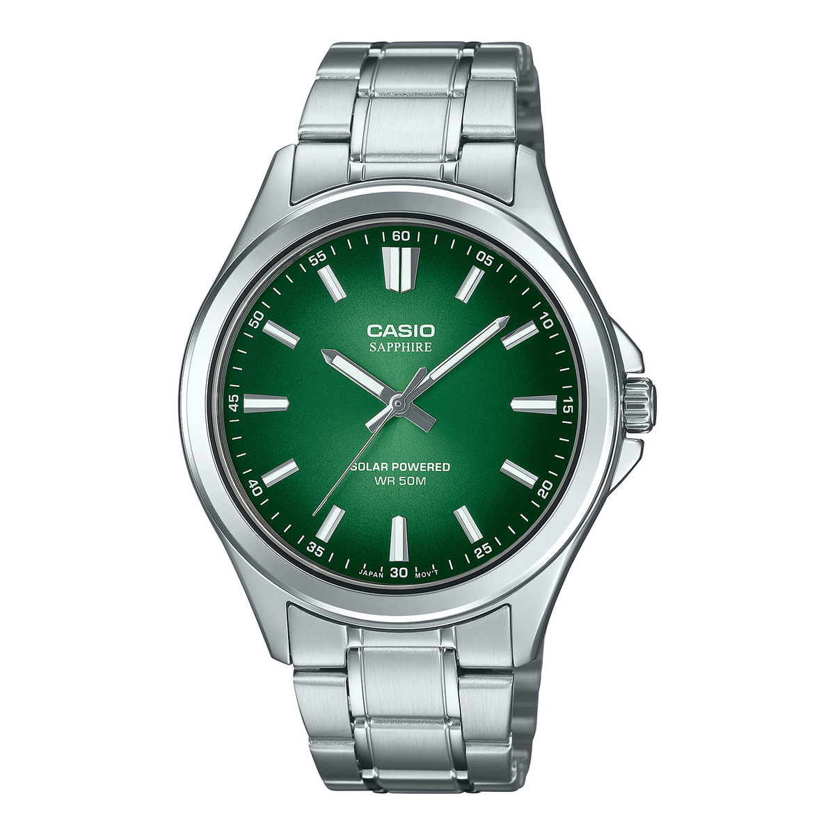Casio Standard Stainless Steel Green Dial Watch MTSRS100D-3A