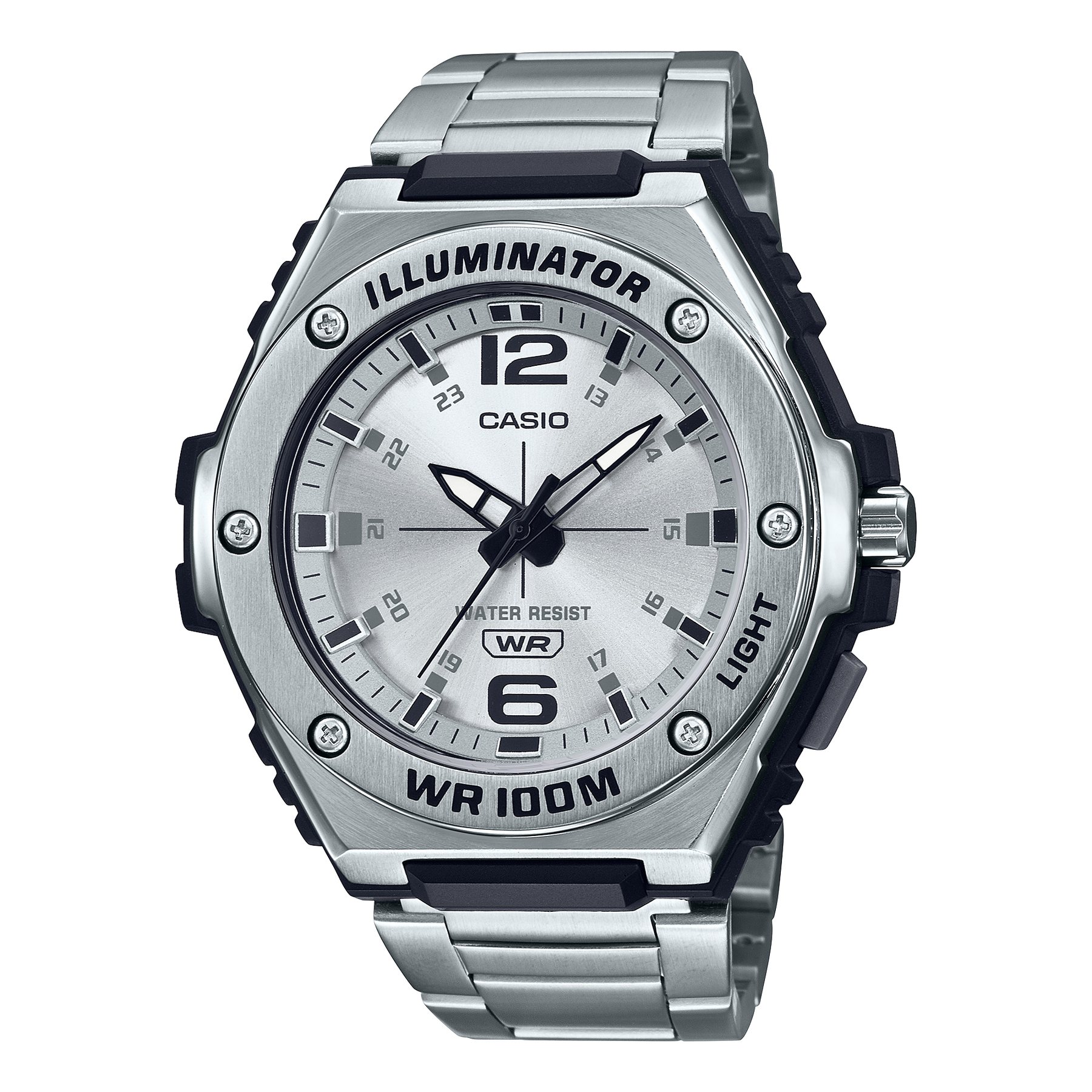 Casio Analog Stainless Steel Band Watch MWA100HD-7A