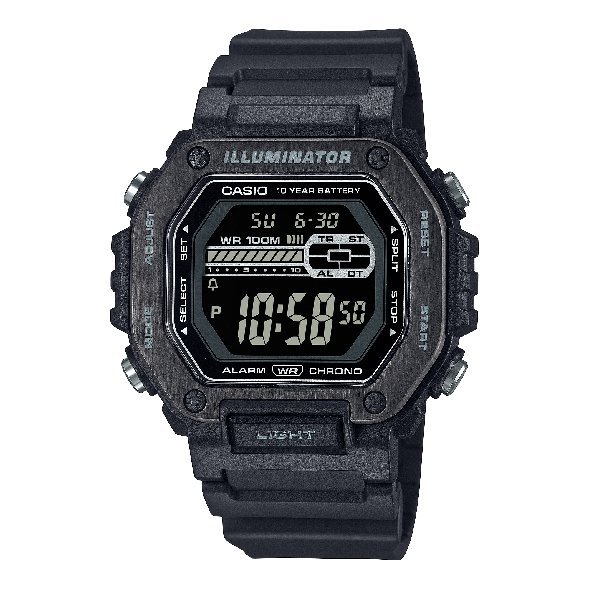 Casio Standard Black Resin Band Watch MWD110HB-1B