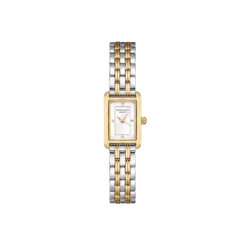 Rosefield Heirloom Mini Sunray Dial Two-Tone Bracelet Watch MWDSD-M10