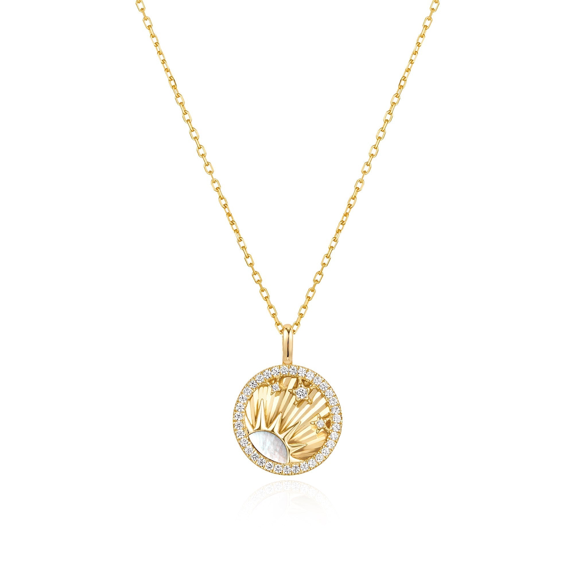 Ania Haie Gold Sun Star Necklace Modern Luxury Trendy Jewelry