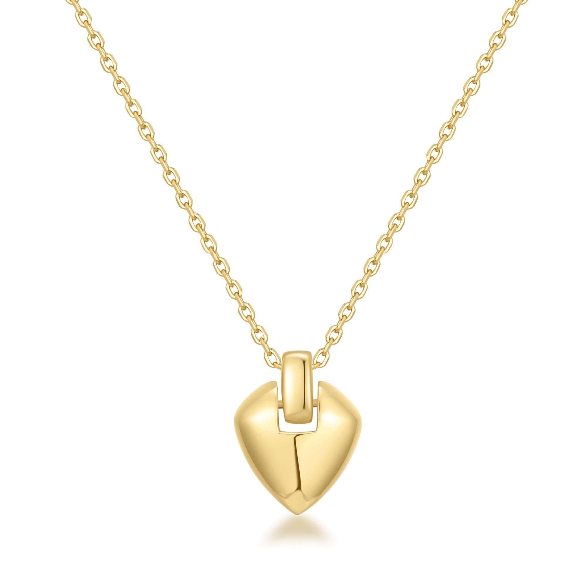 Ania Haie Gold Shield Pendant Necklace for Confident Women Style