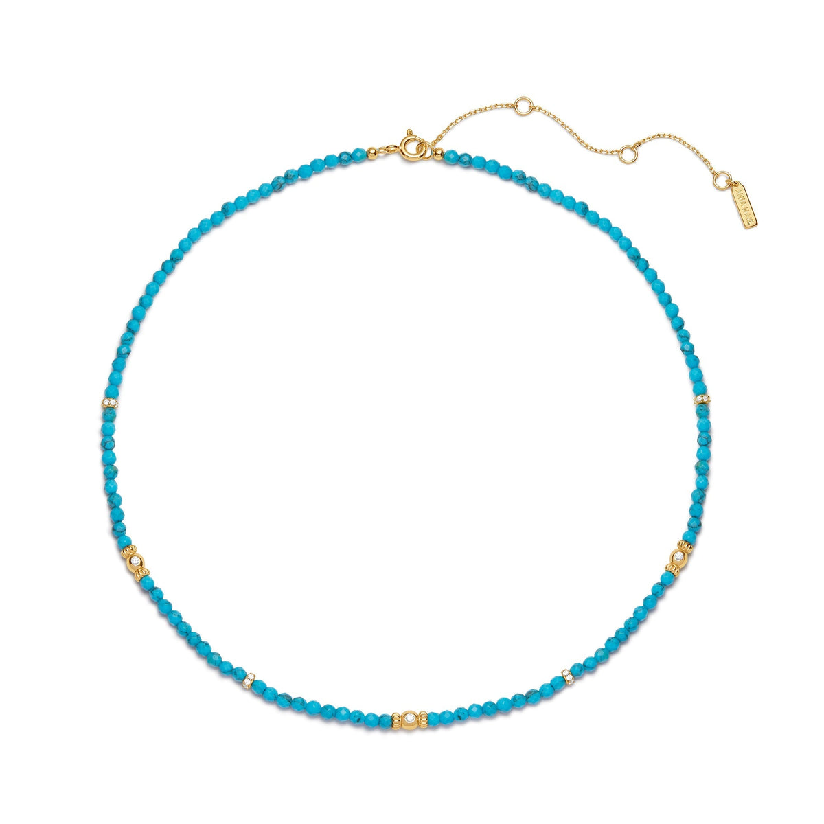 Ania Haie Gold Lab-Created Turquoise Beaded Necklace