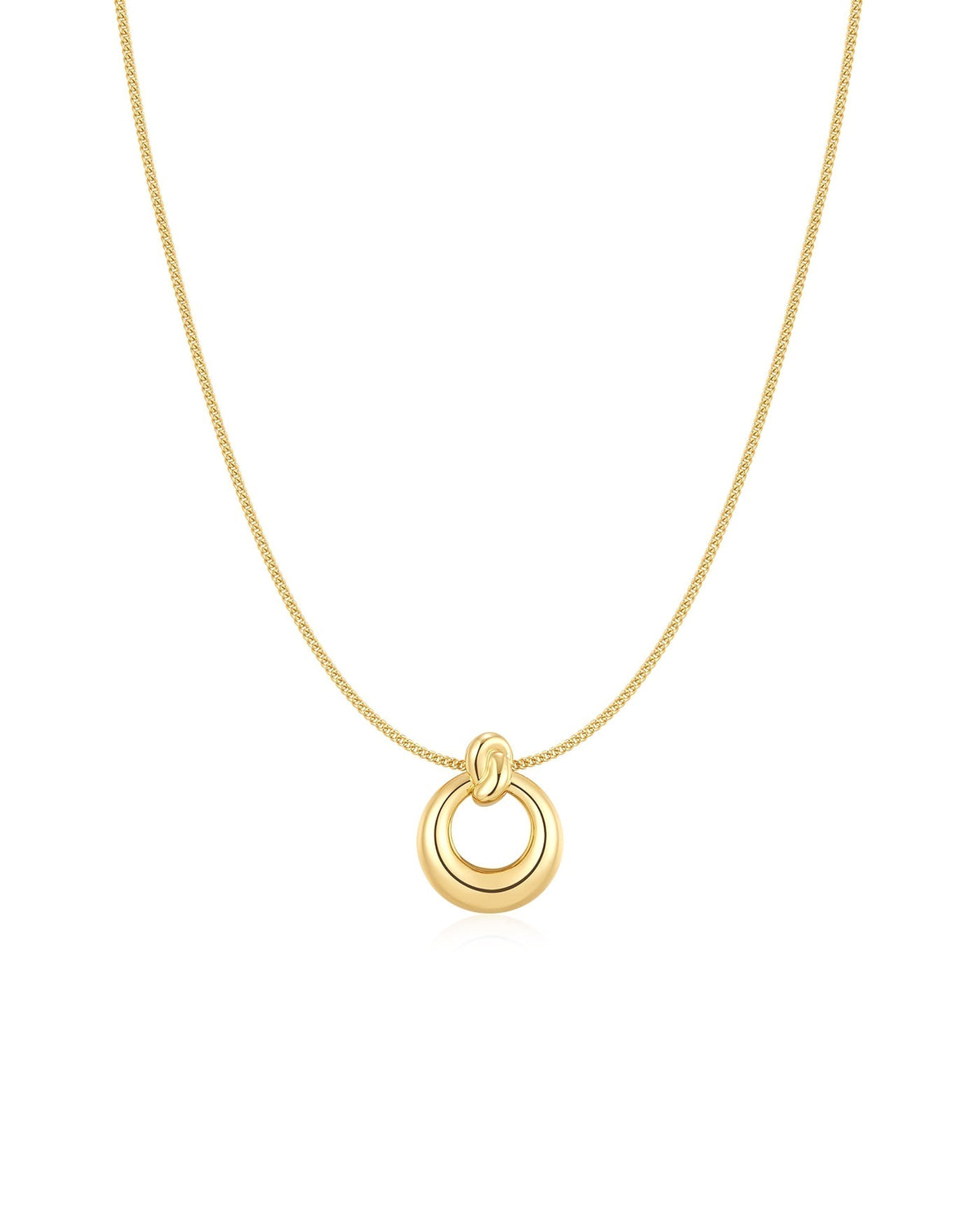 Ania Haie Gold Open Circle Necklace N077-04G N077-04G front packshot