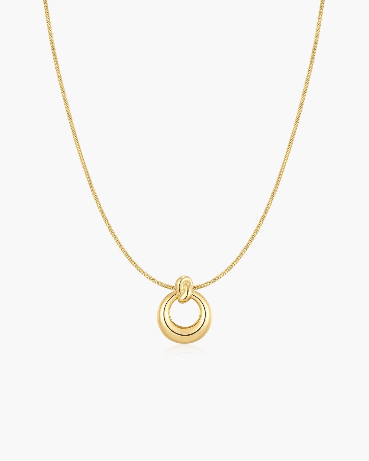 Ania Haie Gold Open Circle Necklace N077-04G N077-04G front packshot