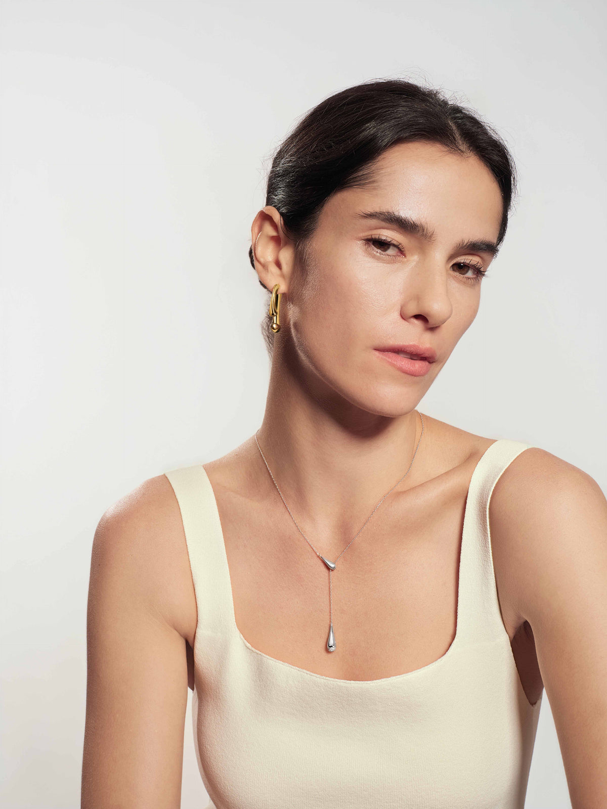 Ania Haie Silver Single-Slide Teardrop Necklace N078-04H N078-04H view 2