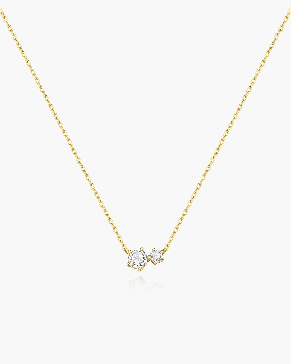 Ania Haie Gold Prong Set Duo Necklace