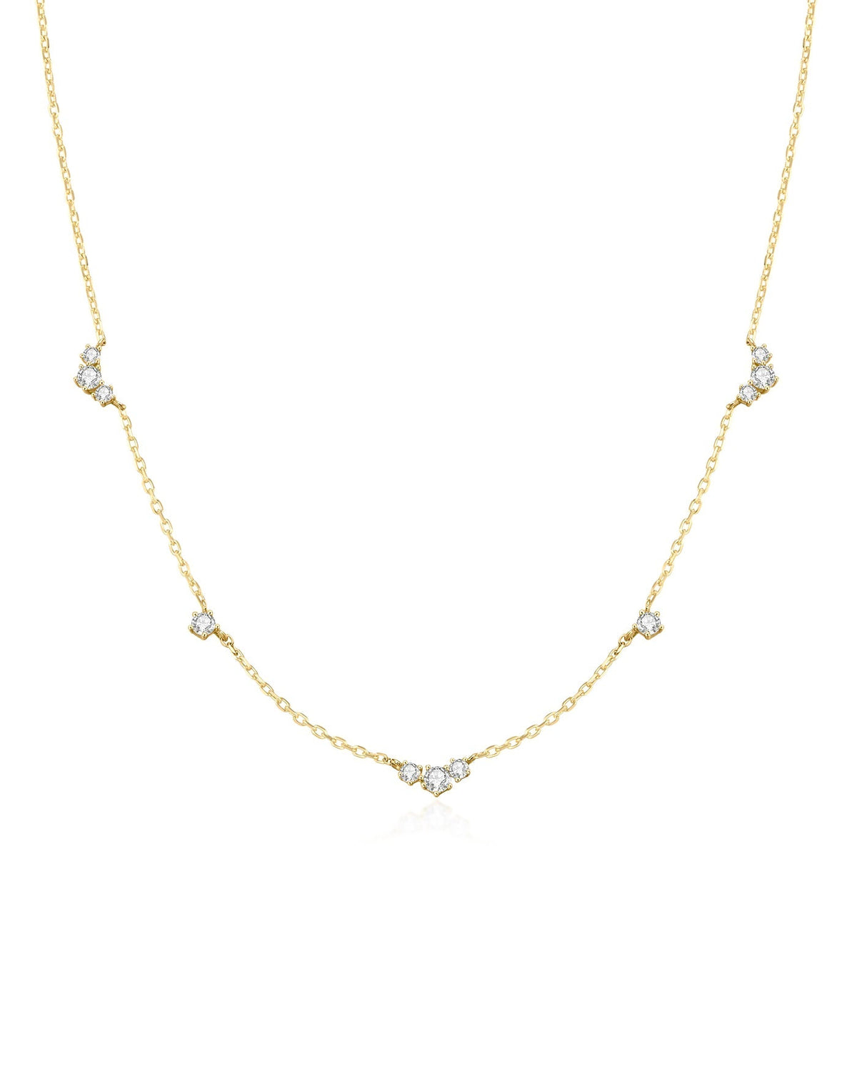 Ania Haie Gold Cluster & Single Station Necklace