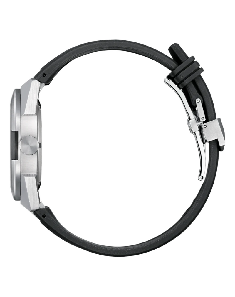 Citizen Series 8 Automatic Black Dial Rubber Strap Watch NA1004-10E
