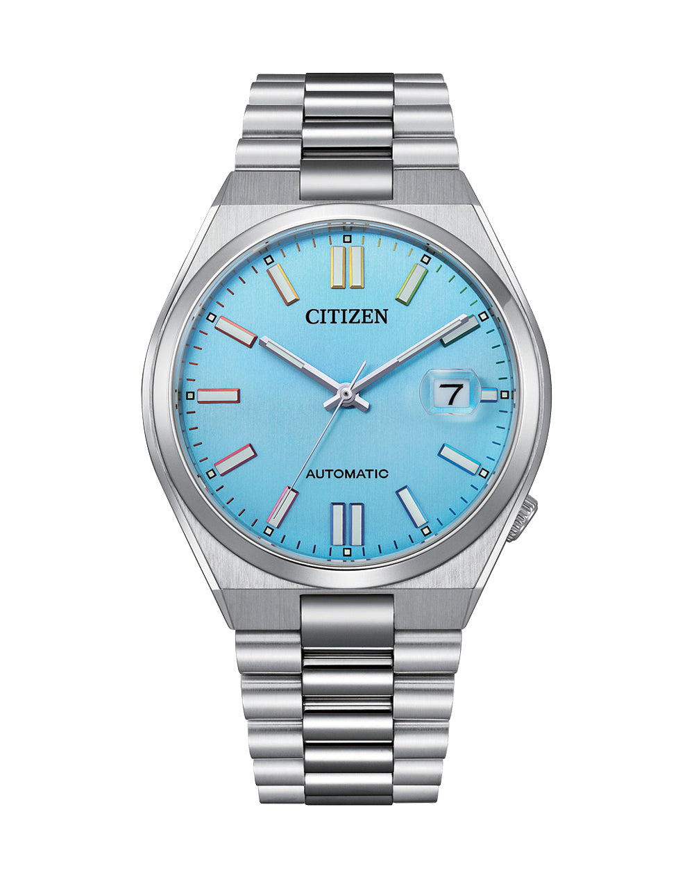 Citizen Tsuyosa Automatic Silver Stainless Steel Turquoise Dial Watch NJ0151-53L