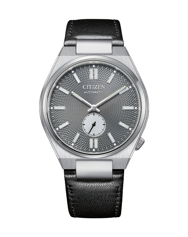 Citizen Tsuyosa Automatic Black Leather Strap Grey Dial Watch NK5010- 01H