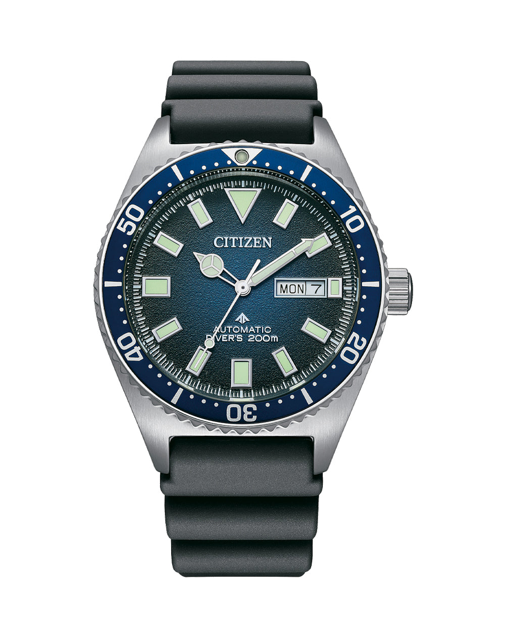 Citizen Promaster Automatic Polyurethane Strap Blue Dial Watch NY0129- 07L
