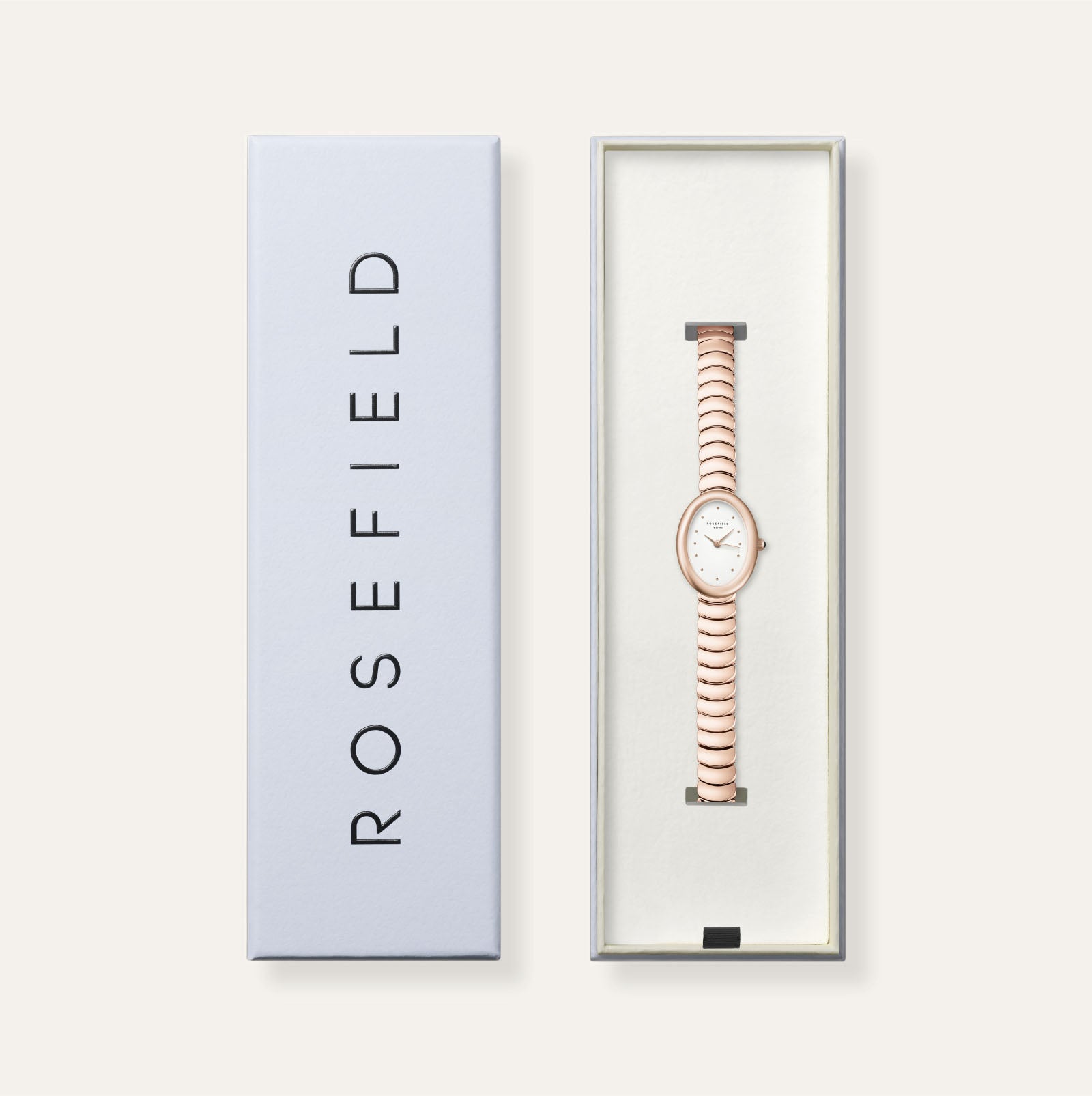 Rosefield Oval Pearl Dial Rose Gold Finish Watch OVWRSR-OV21