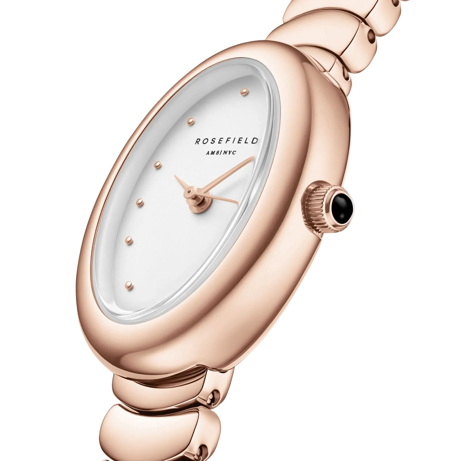 Rosefield Oval Pearl Dial Rose Gold Finish Watch OVWRSR-OV21