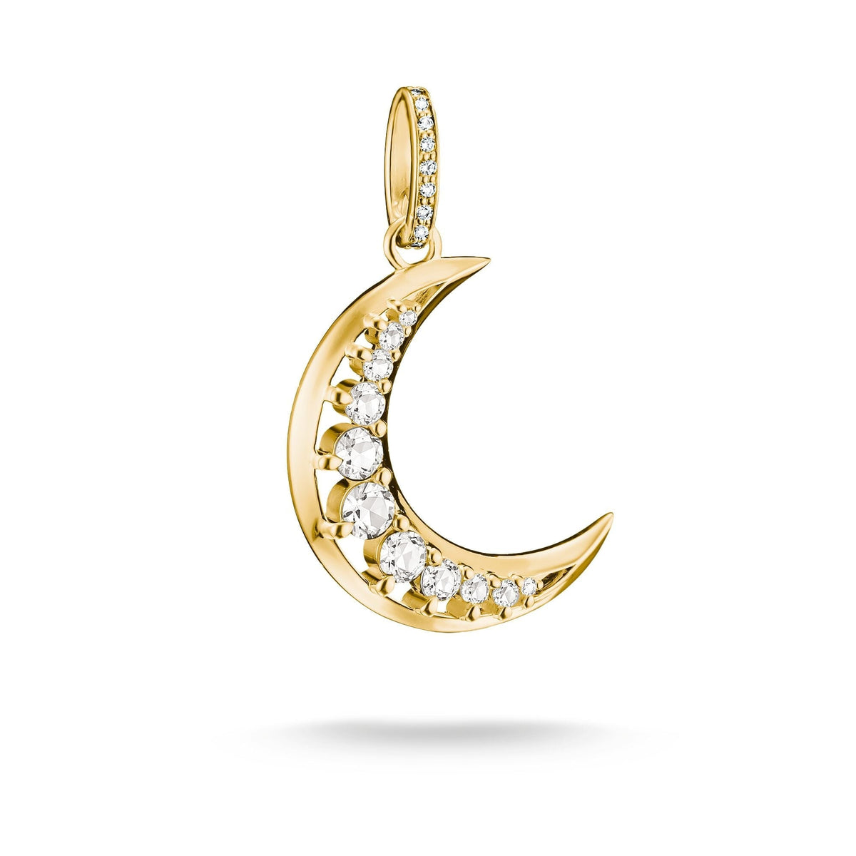 Thomas Sabo Pendant moon with zirconia TPE1020MY TPE1020MY front packshot