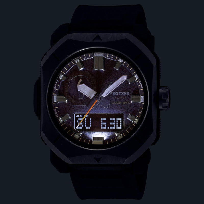 a close up of a watch on a black background